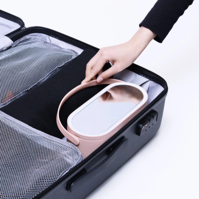 TWISTER - Travel Portable Makeup Organizer Box With LED