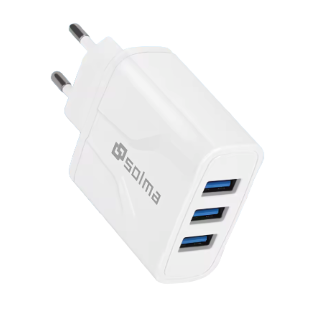 Snabbladdare med 3 uttag